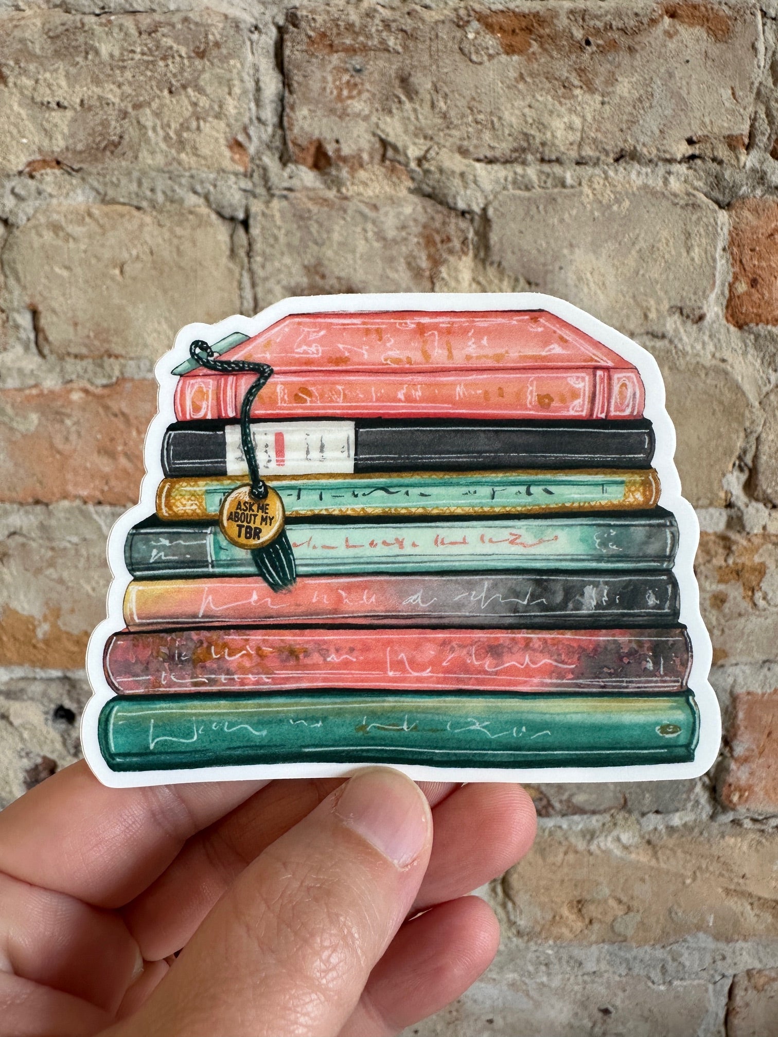 Bookshelf Bookstack Sticker
