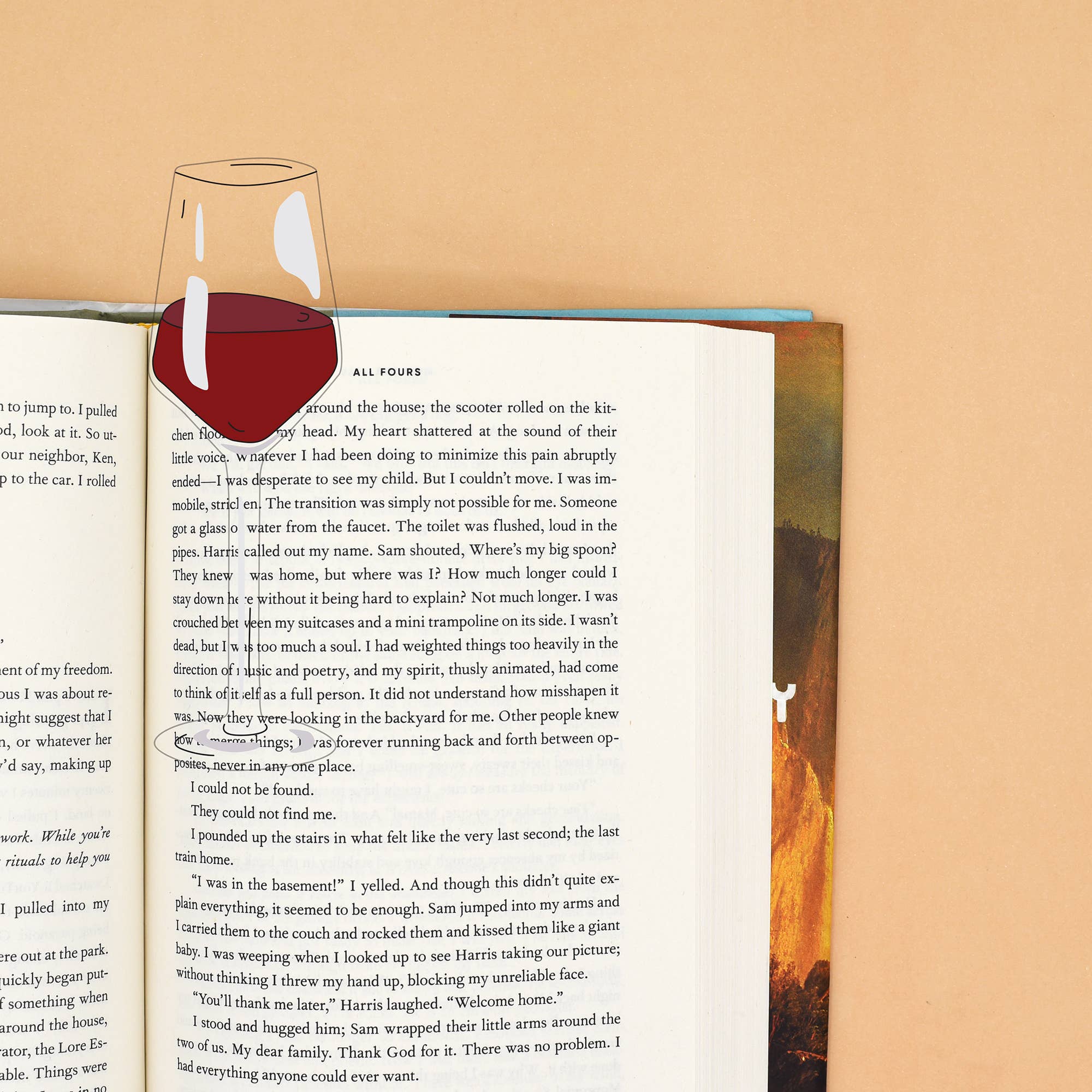 Humdrum Glass of Wine Bookmark