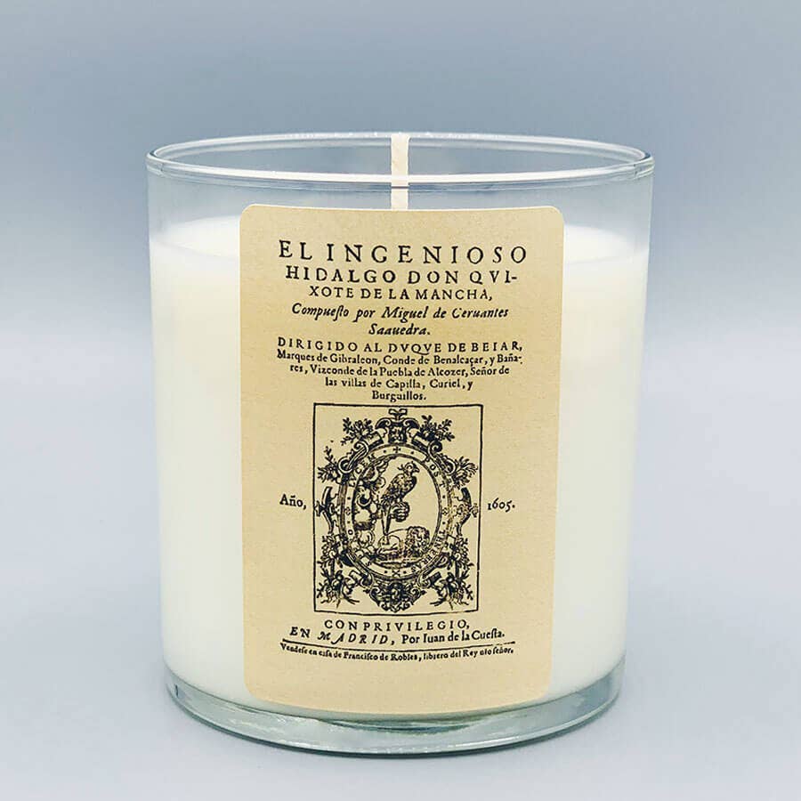 "Don Quixote" Book Candle