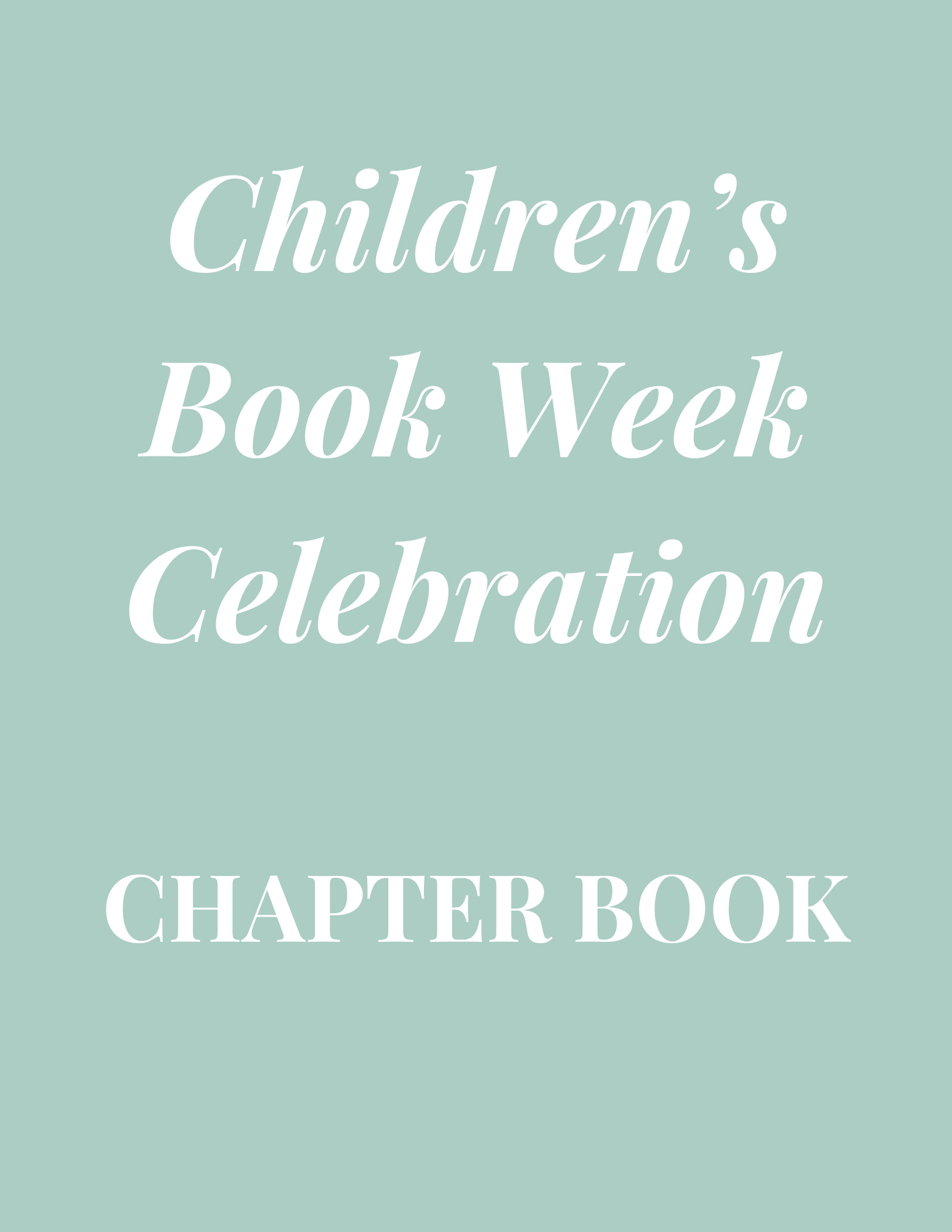 Children's Book Week: Chapter Book