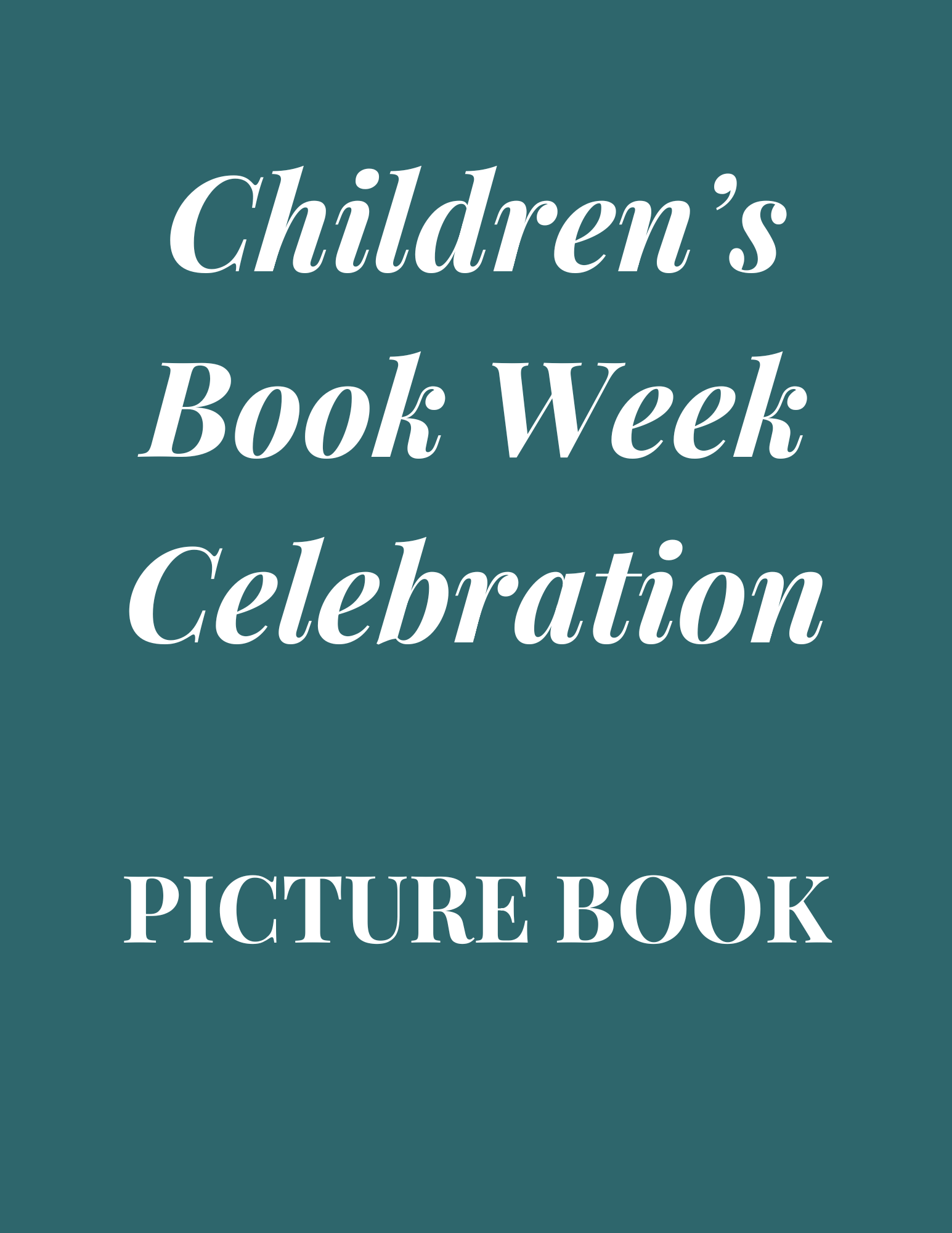 Children's Book Week: Picture Book
