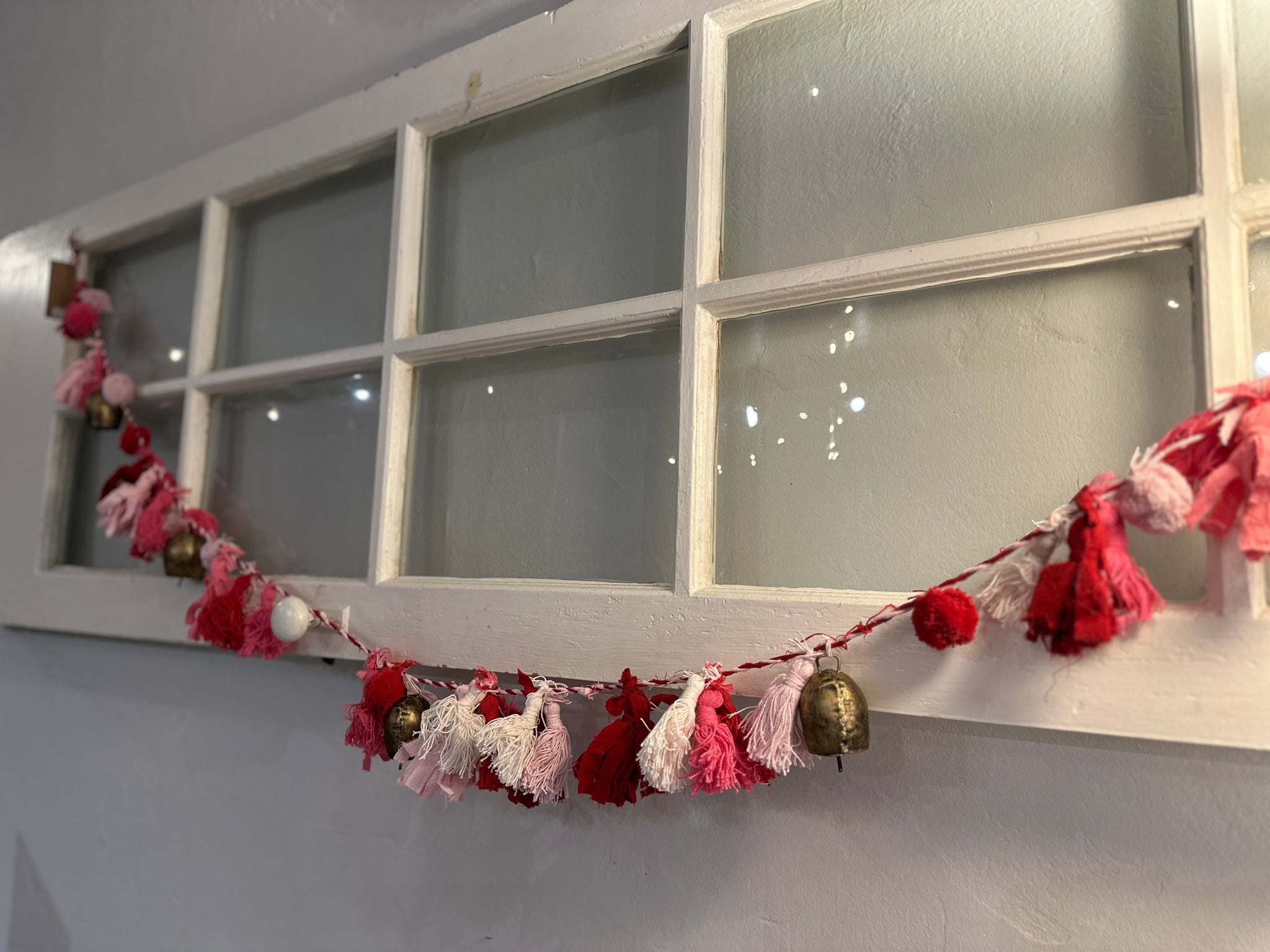 Cotton Tassel and Bell Garland