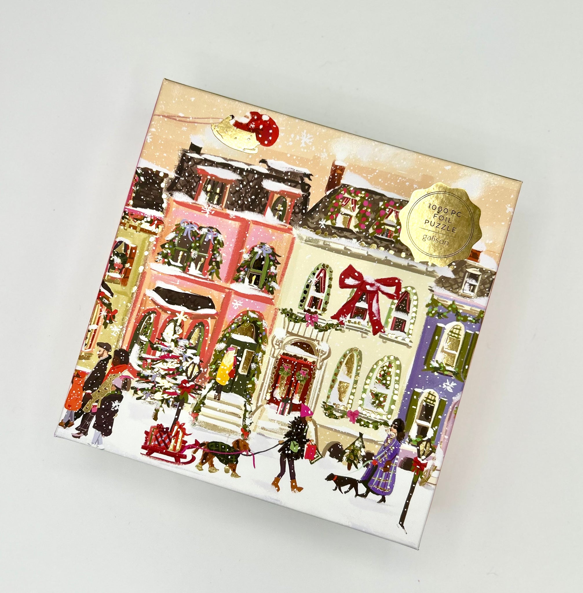 Snowfall on Main Street 1,000 Piece Foil Puzzle