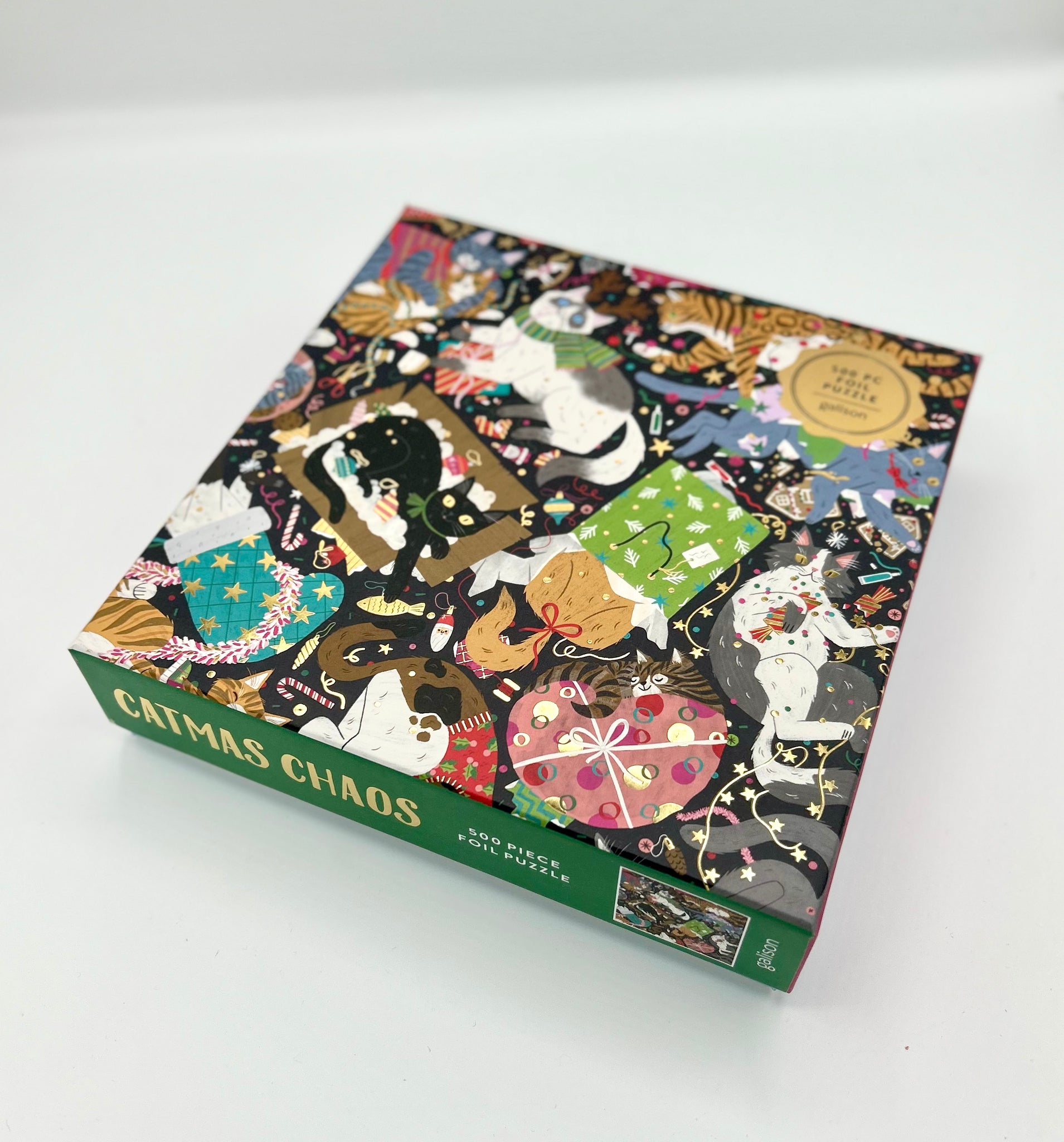 Catmas Chaos 500 Piece Foil Puzzle
