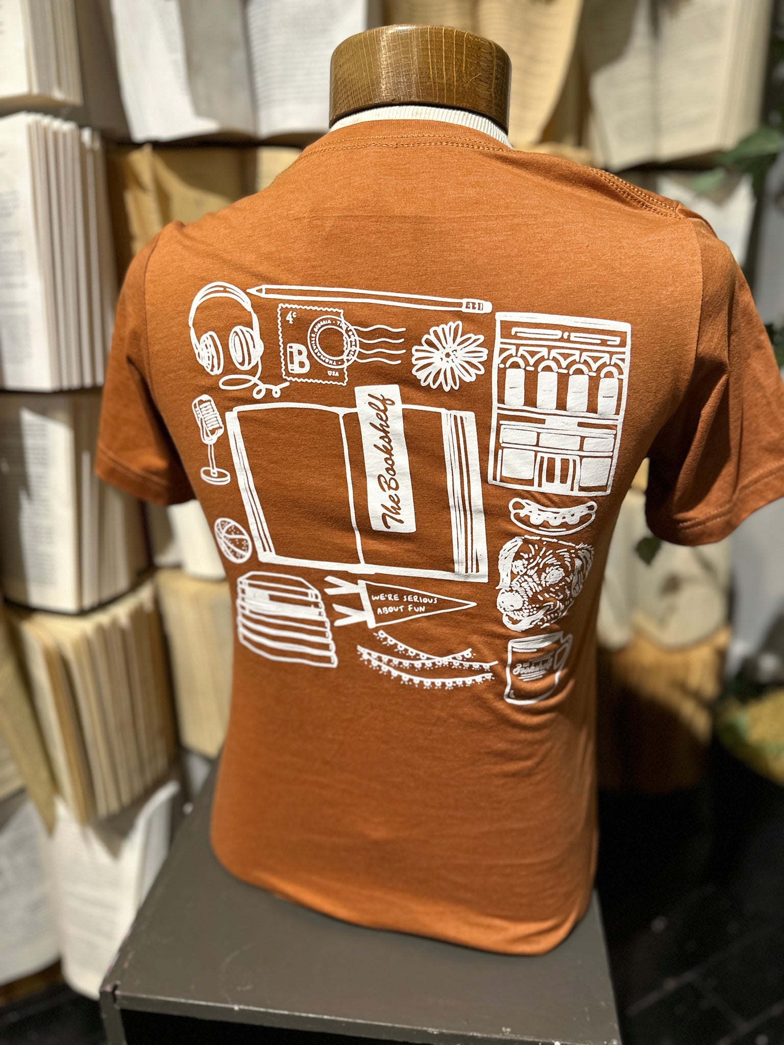 Bookshelf Indie Bookstore Tee