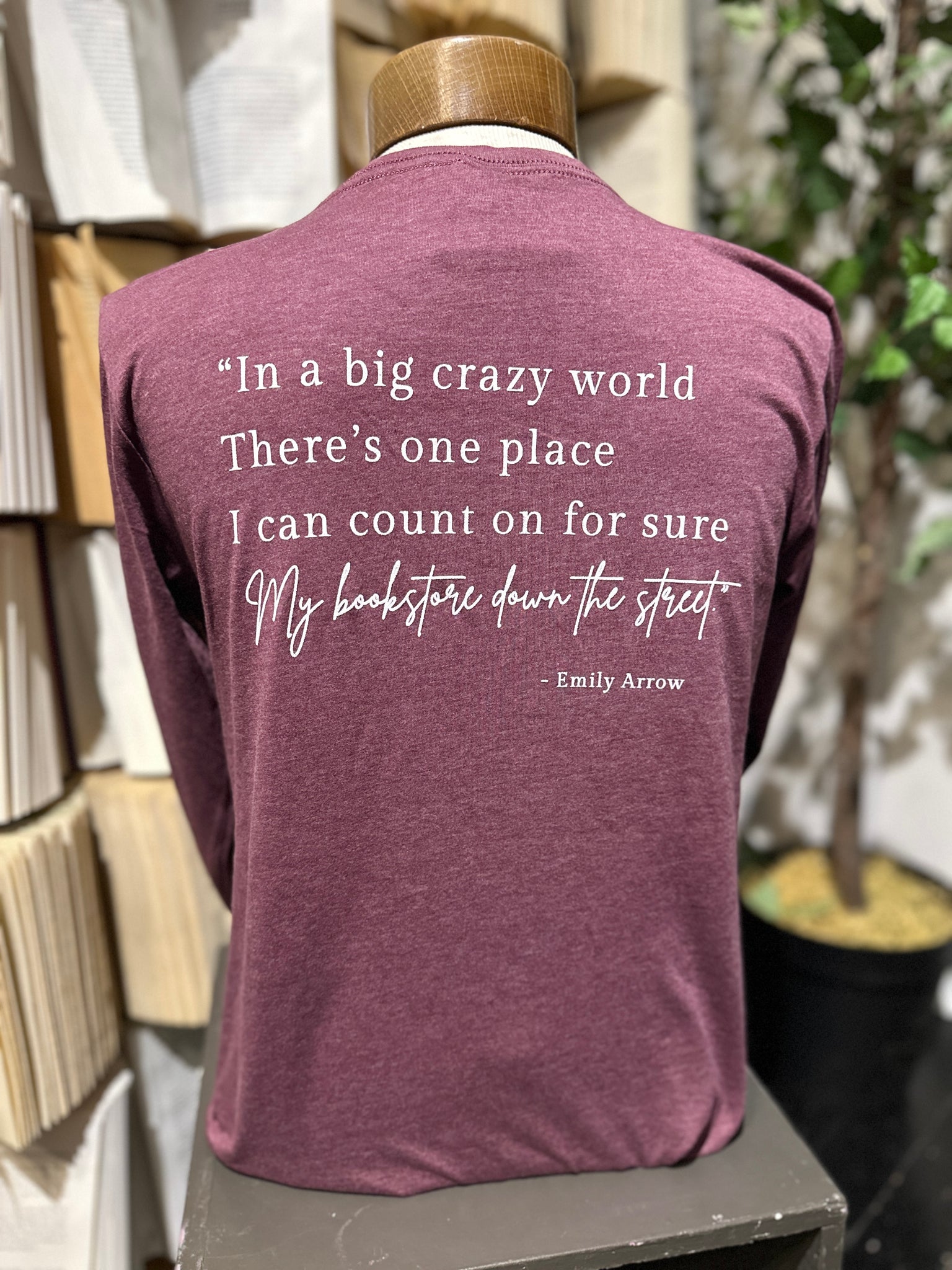 Bookshelf "I Can Count On For Sure" Long Sleeved Tee