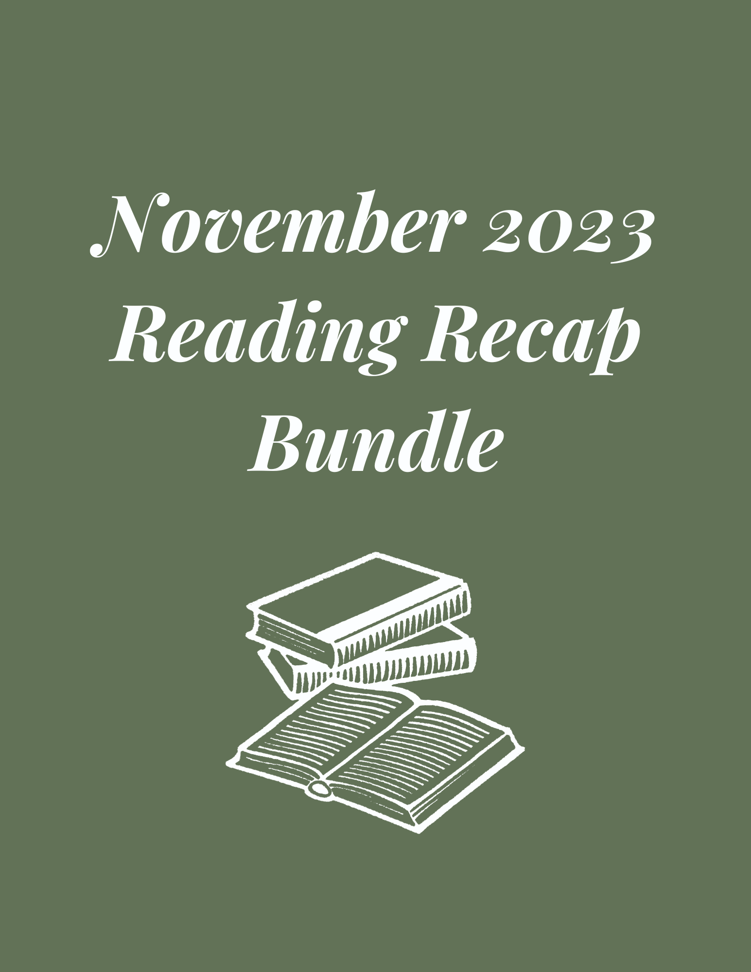 November 2023 Reading Recap Bundle
