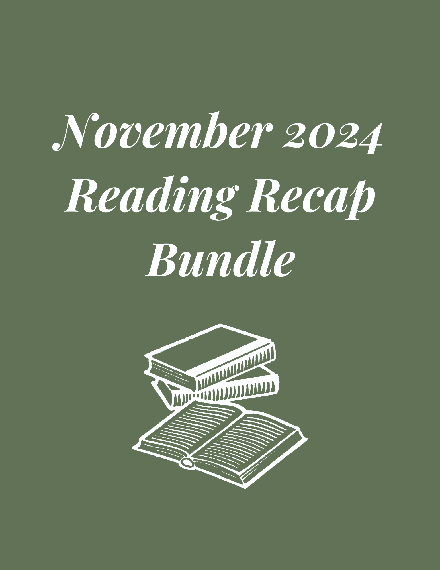 November 2024 Reading Recap Bundle