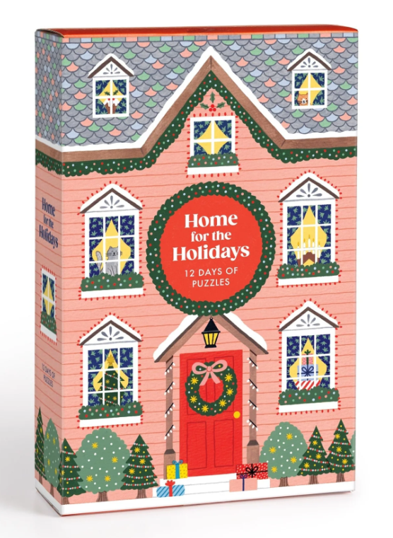 Galison Home for the Holidays 500 Piece Advent Puzzle Calendar