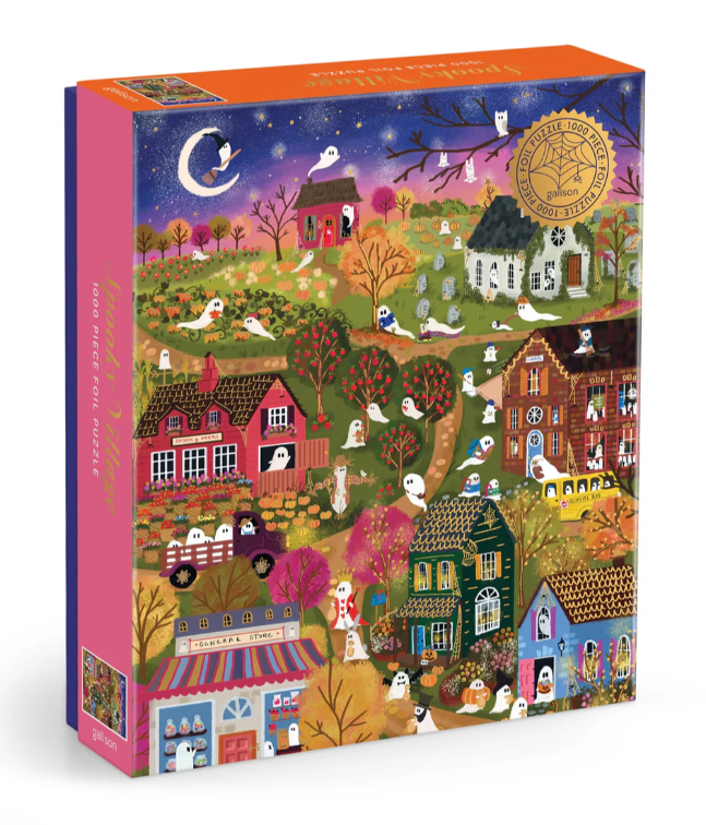 Galison Spooky Village 1000 Piece Foil Puzzle
