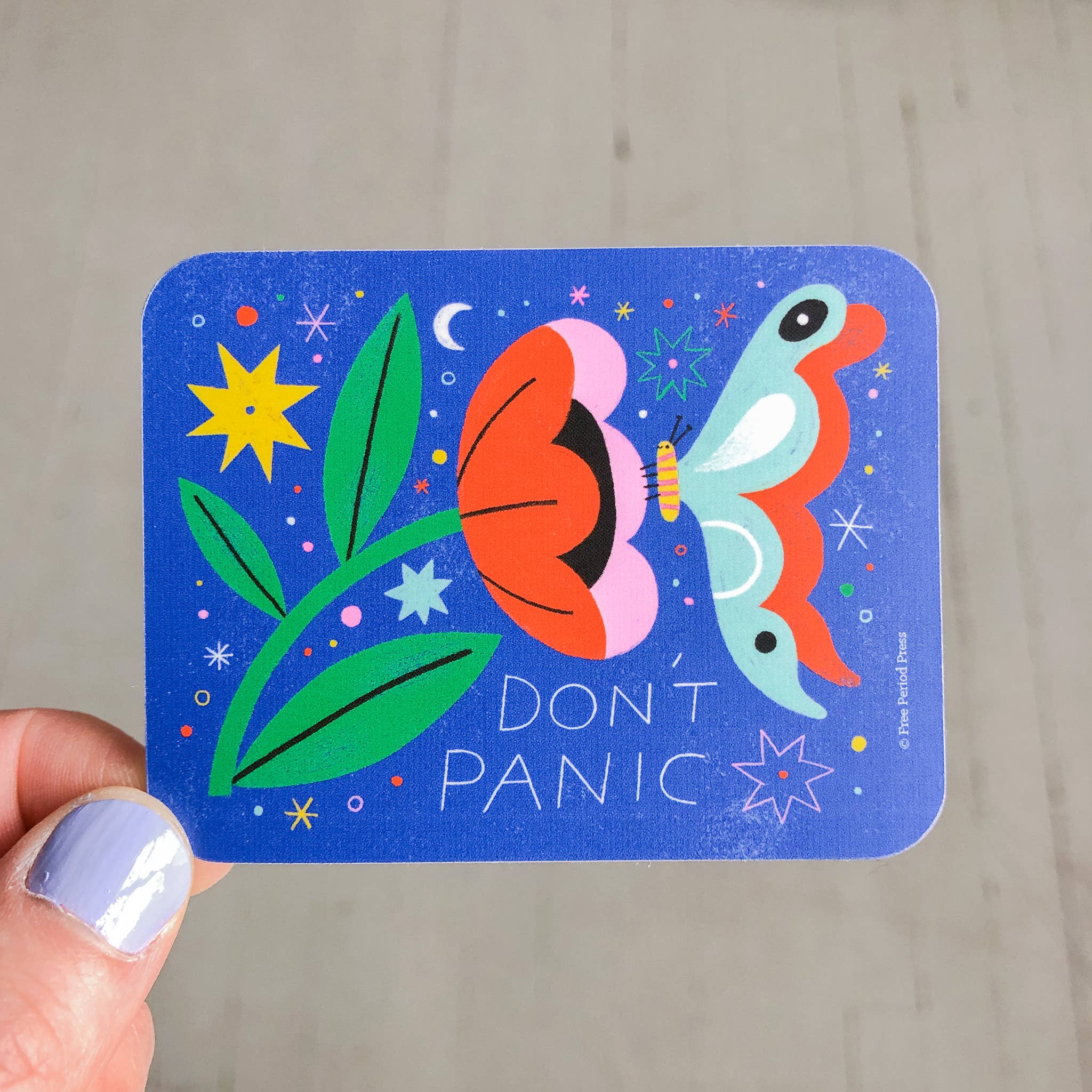 Don't Panic Vinyl Sticker