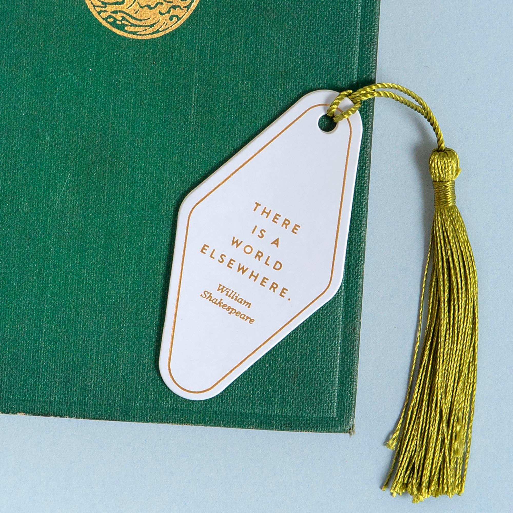 There Is A World Elsewhere Vegan Leather Bookmark