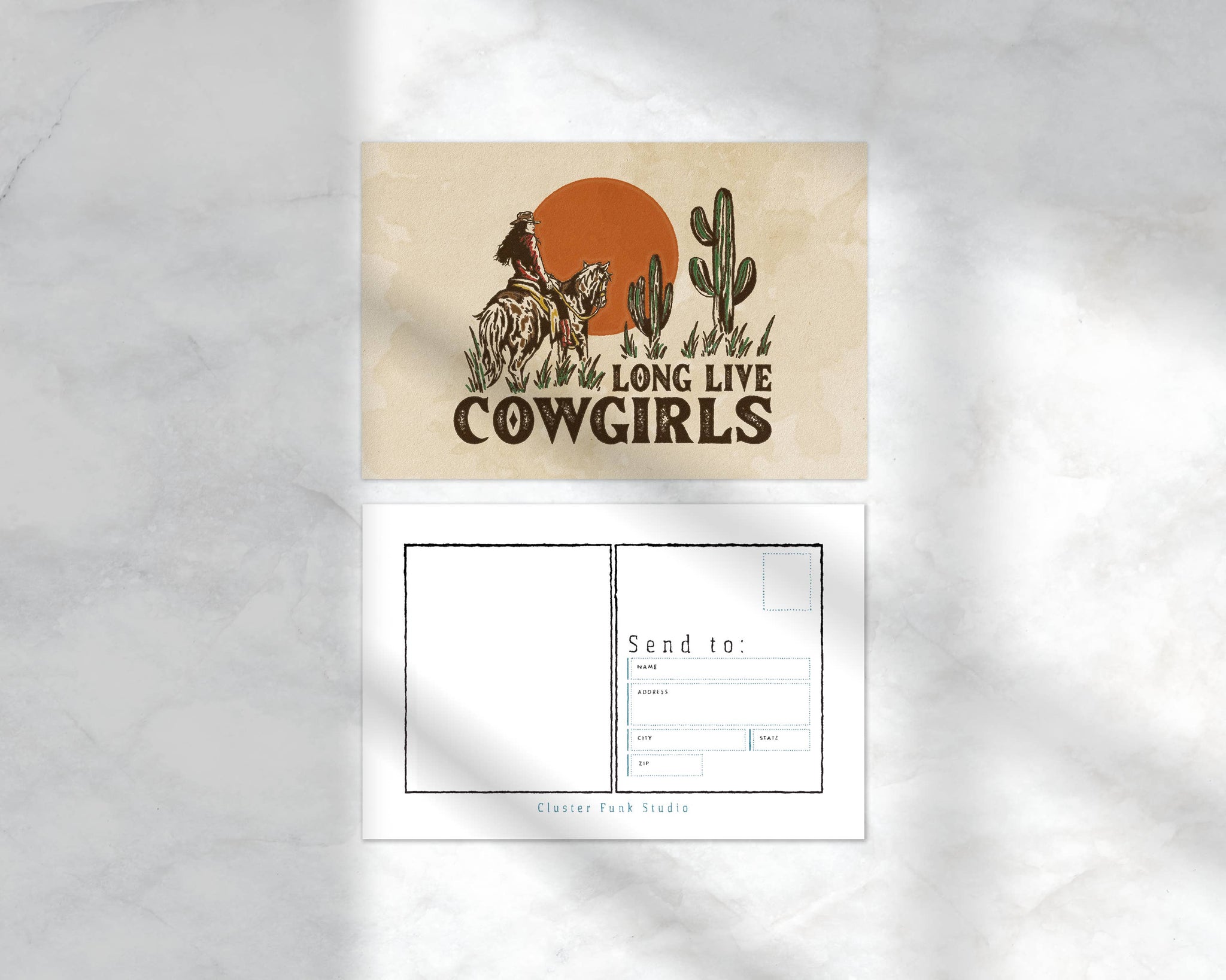 Long Live Cowgirls Postcard