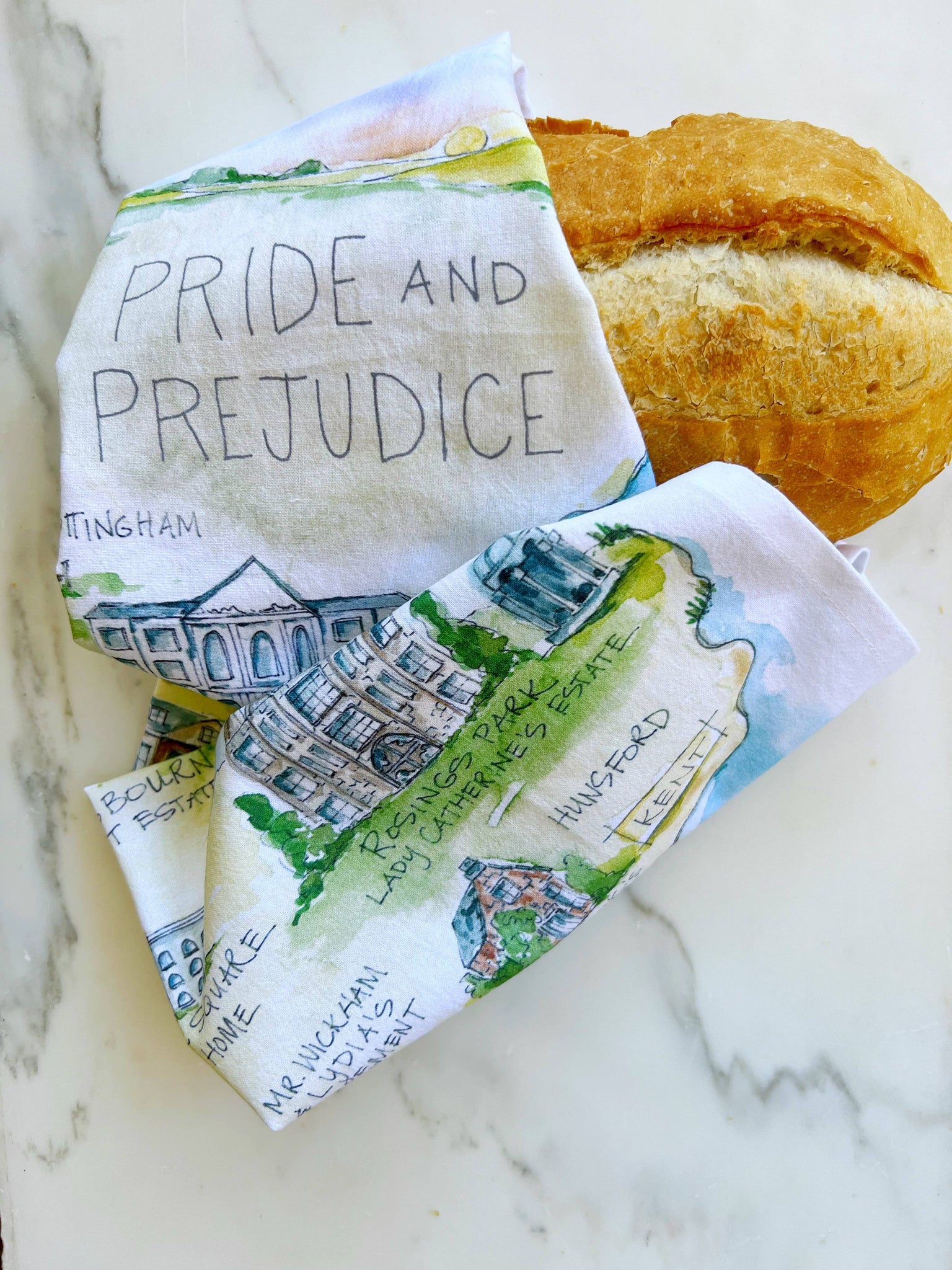 Pride and Prejudice Tea Towel