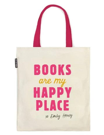 Books are My Happy Place Emily Henry Tote
