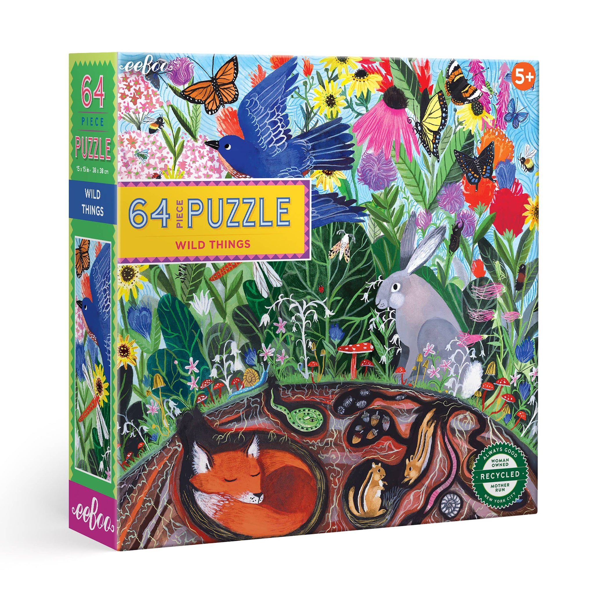 eeBoo Wild Things 64 Piece Puzzle