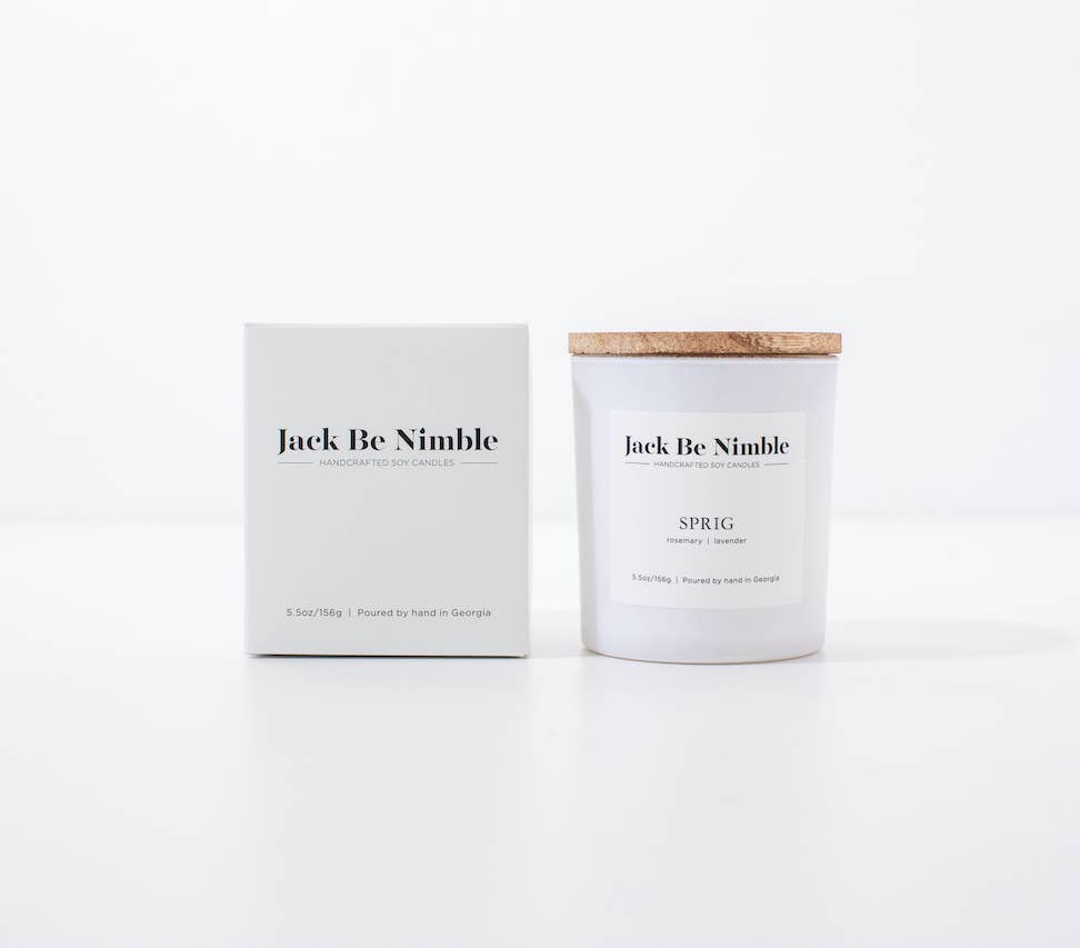 Jack Be Nimble Sprig Scented Soy Candle