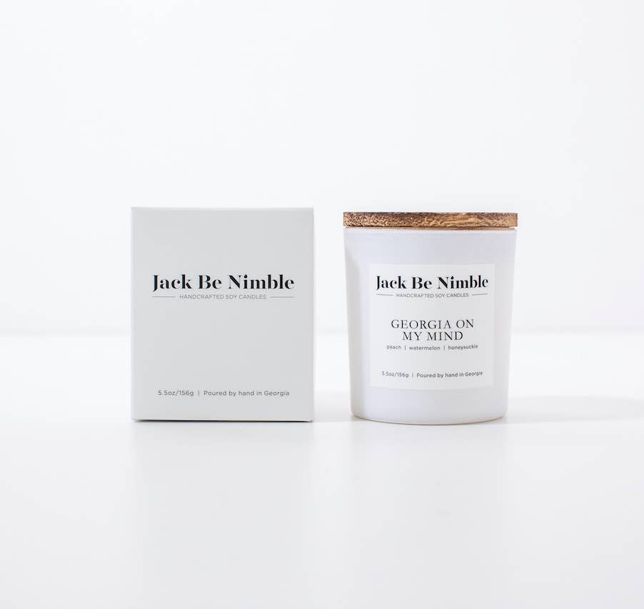Jack Be Nimble 5.5 oz Georgia On My Mind Scented Soy Candle