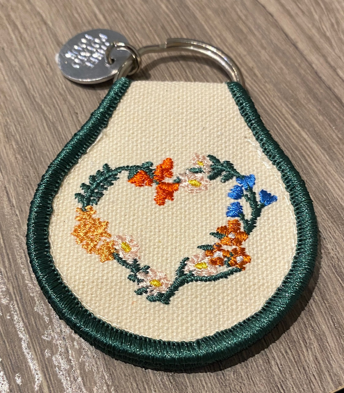 Embroidered Wreath Keychain