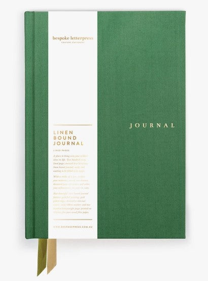 Bespoke Letterpress Linen Bound Journals